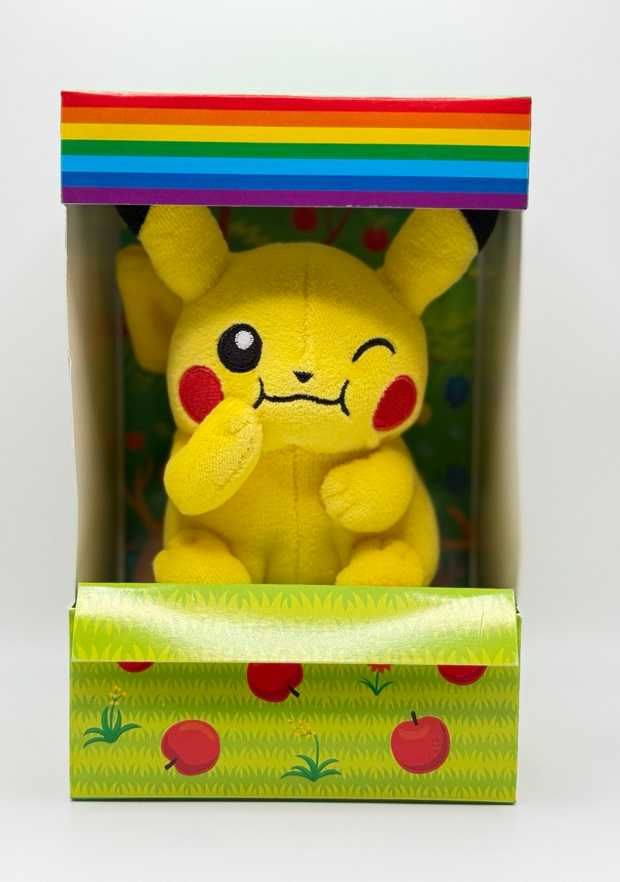 Pikachu Rainbow Series Pokemon Center 2010 Plush Front View