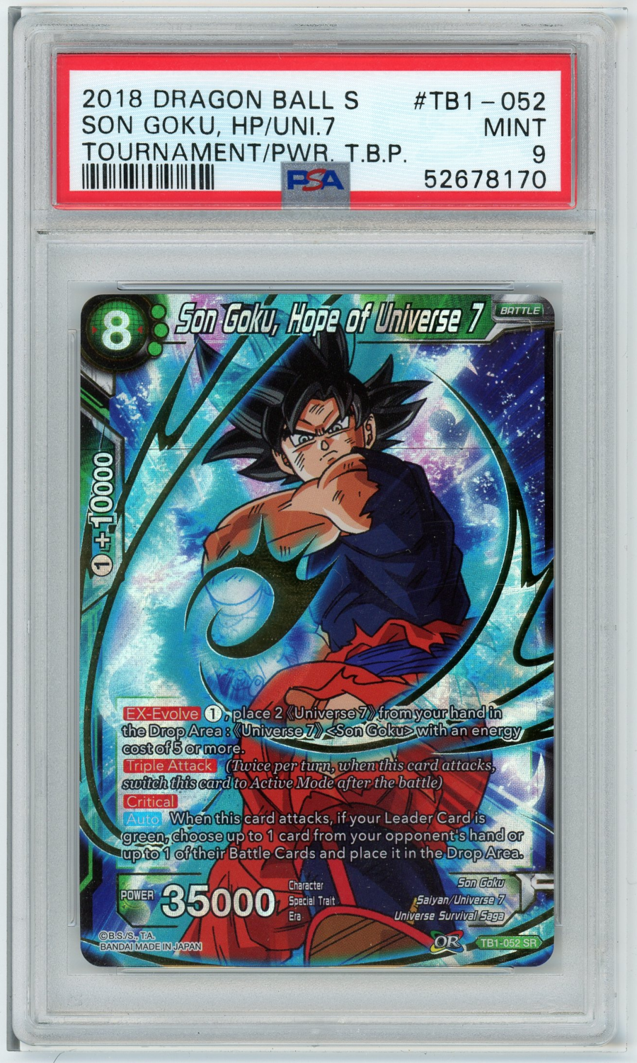 Son Goku, hope of universe Universe 7 Tournament of Power